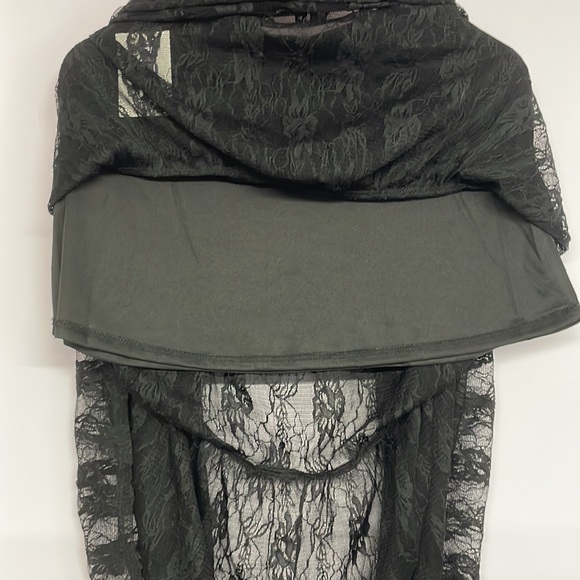NWT Lace Maxi Skirt Black with Mini Skirt lining - Picture 3 of 4